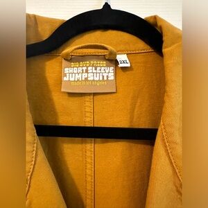 Ocher Short Sleeve Jumpsuit | Big Bud Press